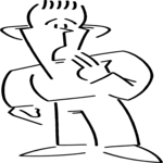 Yawning 2 Clip Art