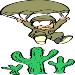 Parachuting onto Cactus
