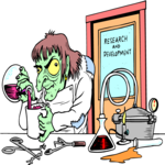 Scientist - Mad Clip Art