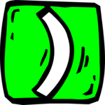 Parenthesis - Right Clip Art