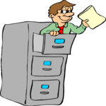 Man in File Cabinet