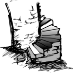 Haunted Stairs Clip Art