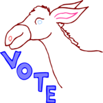 Donkey - Vote Clip Art
