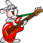 Rabbit with Guitar