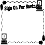 Sign on for Savings Frame