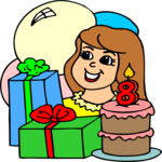 Kids 8th Birthday Clip Art