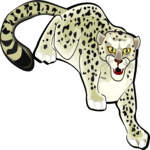 Snow Leopard Clip Art