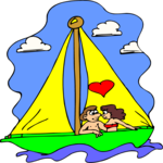 Sailing - Couple Clip Art