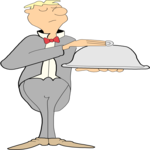 Waiter 01 Clip Art