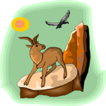 Mountain Goat 06 Clip Art