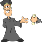 Receiving Diploma 2 Clip Art