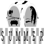 Sunglasses & Summer Title Clip Art