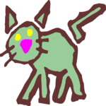 Cat - Offbeat 1 Clip Art