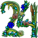 Flowery 24 Clip Art