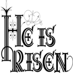 He Is Risen Heading