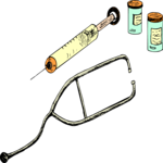Stethoscope & Syringe