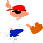 Baseball - Player 02 Clip Art