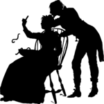 Silhouettes, Woman Seated