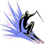 Skier 41 Clip Art