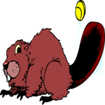 Tennis - Beaver Clip Art