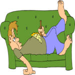 Couch Potato 8 Clip Art