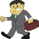 Businessman & Briefcase 6 (2) Clip Art