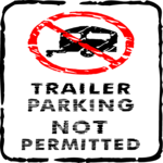 No Trailer Parking