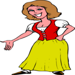 German Woman Clip Art