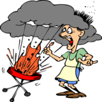 Barbeque Explosion Clip Art