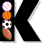 Sporty K Clip Art