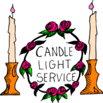 Candlelight Service 1 Clip Art