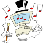 Musical Computer Clip Art