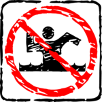 No Swimming Allowed 1 Clip Art