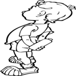 Boy with Pill Bottle