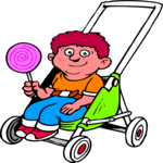 Boy in Stroller