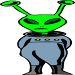 Space Alien 026 Clip Art