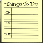 Things To Do List 2 Clip Art