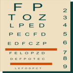 Eye Chart 2 Clip Art