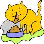 Cat Tasting 3 Clip Art