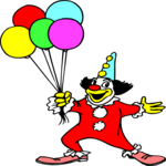 Clown with Balloons 03
