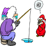 Ice Fishing 3 Clip Art