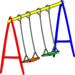 Swing Set 1 Clip Art