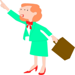 Woman with Briefcase 1