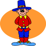 Costume - Pilgrim Clip Art