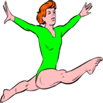 Gymnastics 18 Clip Art