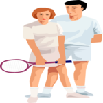 Tennis - Players 7 Clip Art