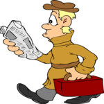 Reading News 09 Clip Art