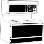 Range with Microwave