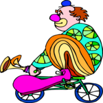 Clown on Bicycle