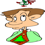 Under the Mistletoe 2 Clip Art